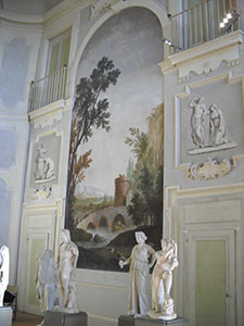 Interno di Villa Corsini a Castello, Firenze.