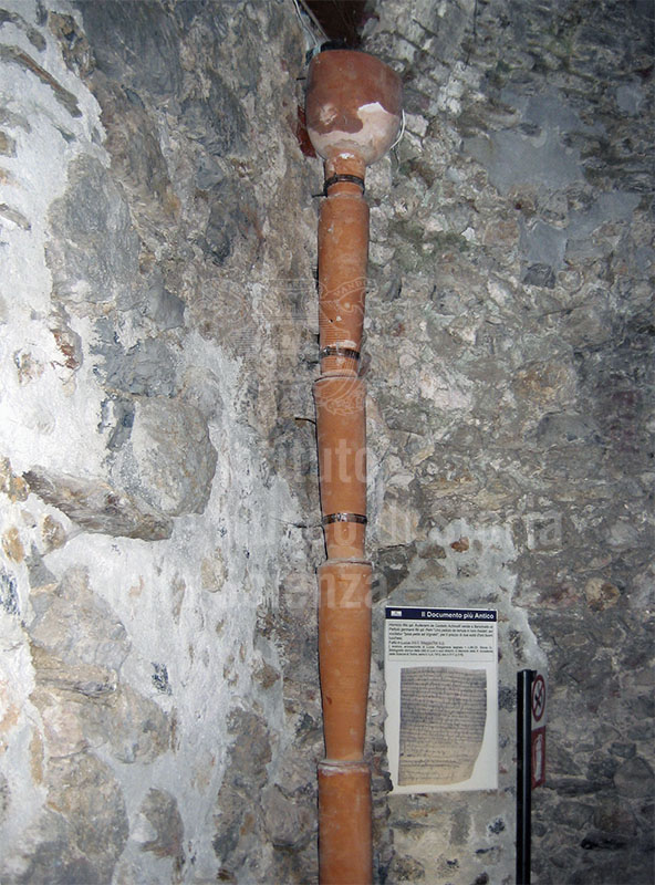 Water system inside the Aghinolfi Castle, Montignoso.