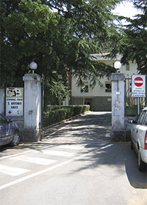 Entrance gate to the hospital, Fivizzano.