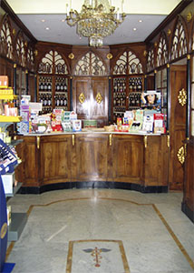 Interior of the Pharmacy Clementi, Fivizzano.