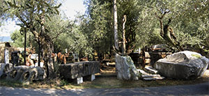 Outdoor exhibition of the Ethnological Museum of the Apuan Alps, Massa.
