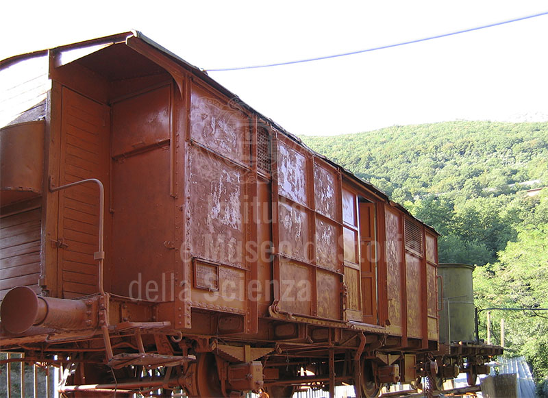 Carrozza di trasporto dell'Antica Ferrovia Marmifera, Carrara.