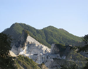 Cave di marmo del Bacino di Colonnata, Carrara.