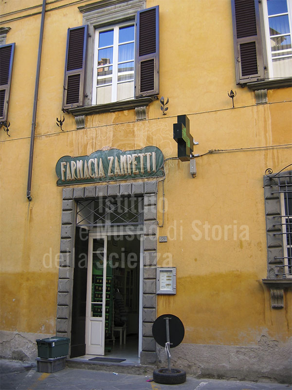 Exterior of the Pharmacy Zampetti, Pontremoli.