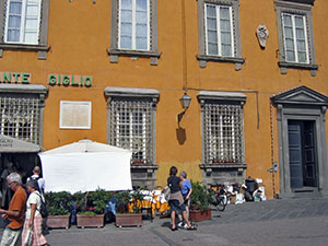Birthplace of Felice Matteucci, Lucca.