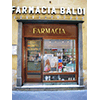 Entrance to the Pharmacy Baldi Marini, Lucca.