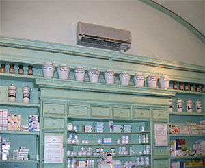 Medicinal herb jars, Pharmacy Baldi Marini, Lucca.