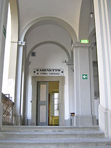 Ingresso dell'Antico Gabinetto di Storia Naturale, Istituto di Istruzione Superiore "N. Machiavelli", Lucca.