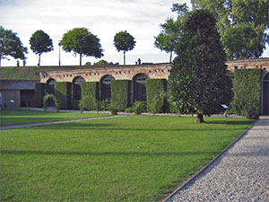 Lemon-house in the garden of Palazzo Controni Pfanner, Lucca.