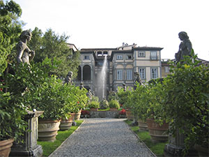 View of Palazzo Controni Pfanner from the garden, Lucca.