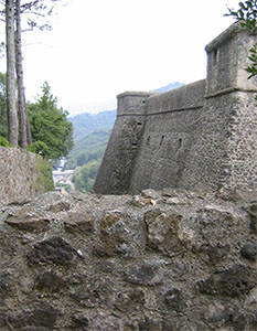 Fortress of Brunella, seat of the Lunigiana Natural History Museum, Aulla.