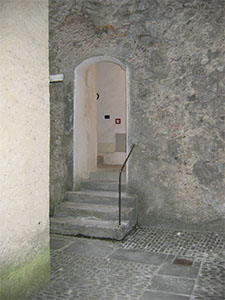 Interno della Fortezza della Brunella, sede del Museo di Storia Naturale della Lunigiana, Aulla.