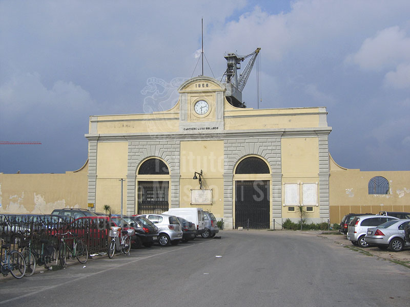 Entrance of the "Fratelli Orlando" Shipyard, Livorno.
