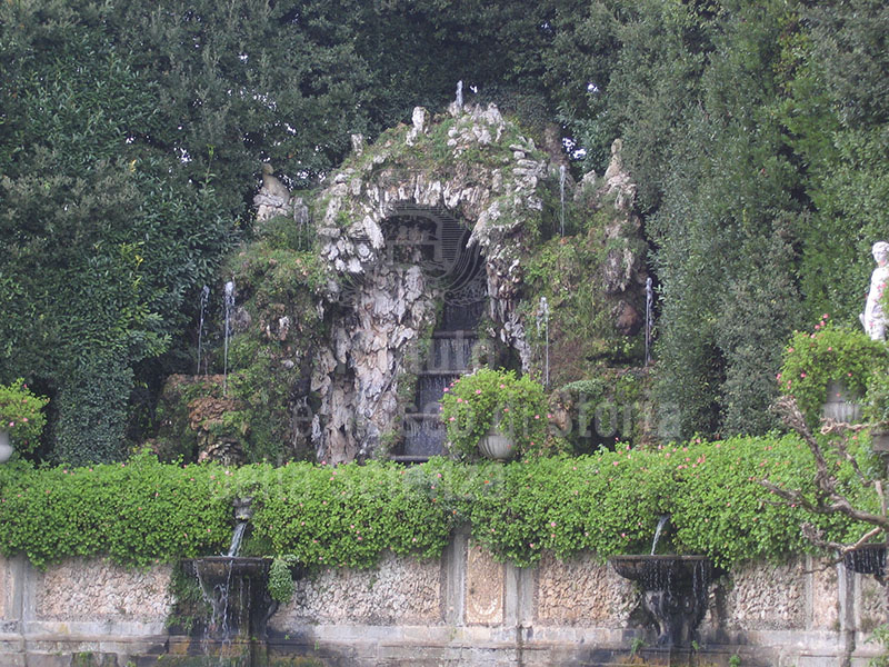 Water tricks in the garden of Villa Reale di Marlia, Capannori.