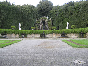Giochi d'acqua nel giardino di Villa Reale di Marlia, Capannori.