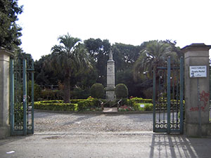 Entrance of Pertini Park, Livorno.