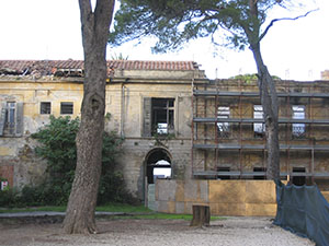 Edifici in restauro di Villa Corridi, Livorno.