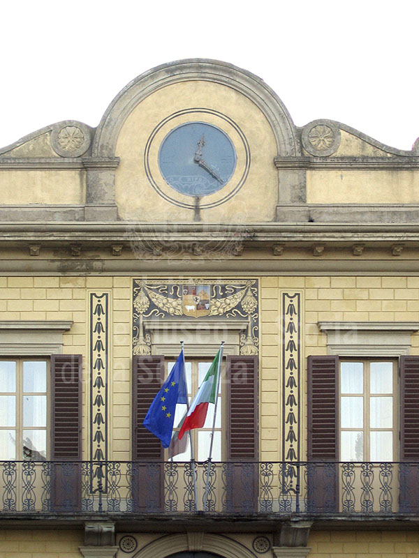 Particolare della facciata dell'Ex Ospedale Psichiatrico di Arezzo.