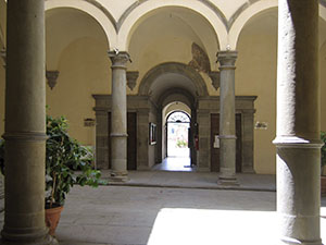 Cortile del Palazzo di Monte, Monte San Savino.
