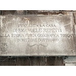 Iscrizione sulla Casa di Emanuele Repetti, Carrara.