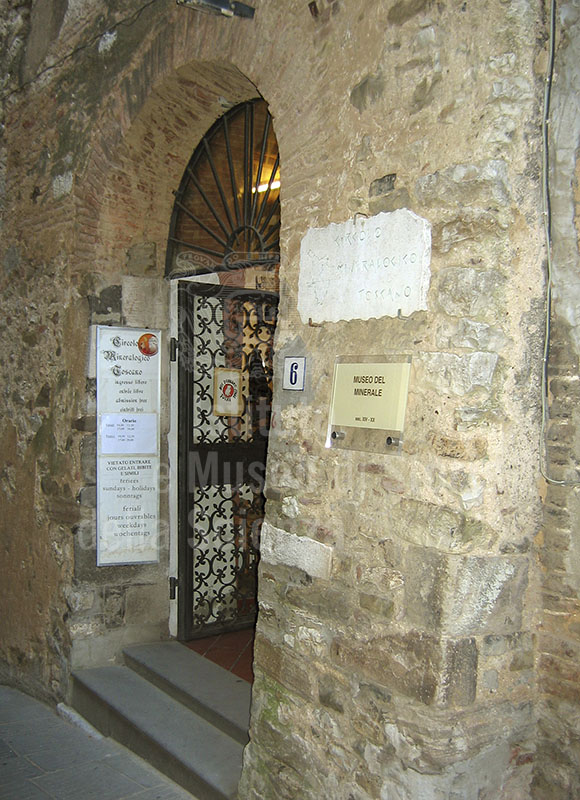 Entrance to the Museo del Minerale, Campiglia Marittima.
