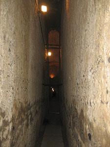 Interior of the cistern of the Roman Villa of San Vincenzino, Cecina.
