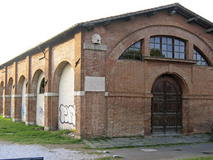 Exterior of the Medici Shipyards, Pisa.