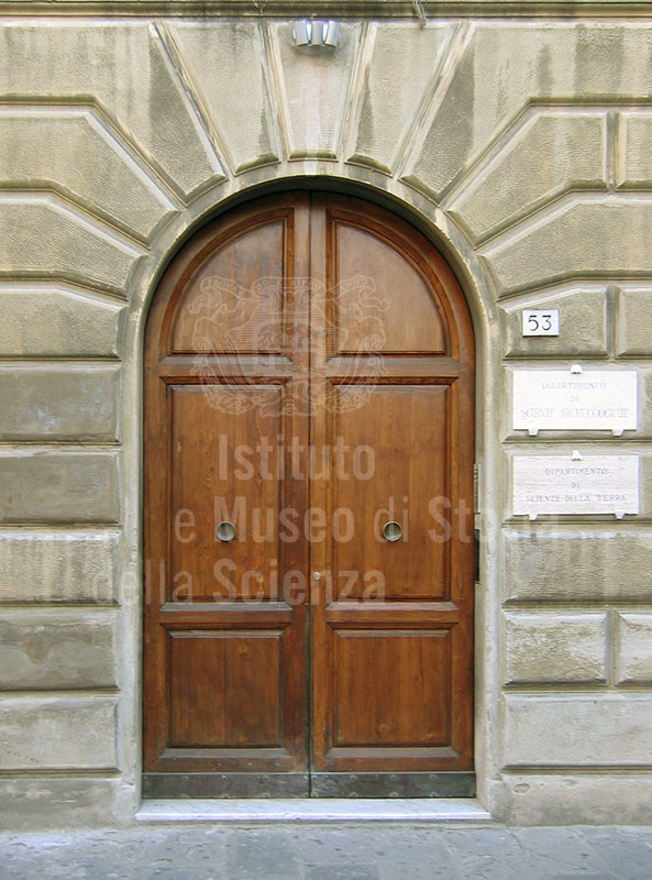 Entrance to the  Paleontological and Palethnological collections of the Universit degli Studi di Pisa.
