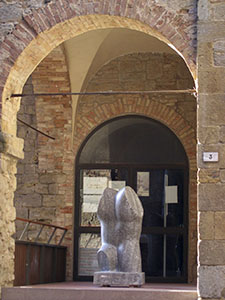 Ingresso dell'Ecomuseo dell'Alabastro - Punto Museale di Volterra.