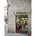 Exterior of the Antica Farmacia All'insegna della Porta All'arco - Mangano Venturi, Volterra.