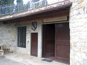 Entrance to the  Piccolo Museo del Chianti a Montevertine, Radda in Chianti.