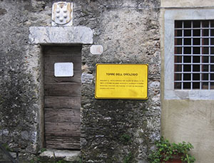 Entrance portal to the Medici Tower, Stazzema.