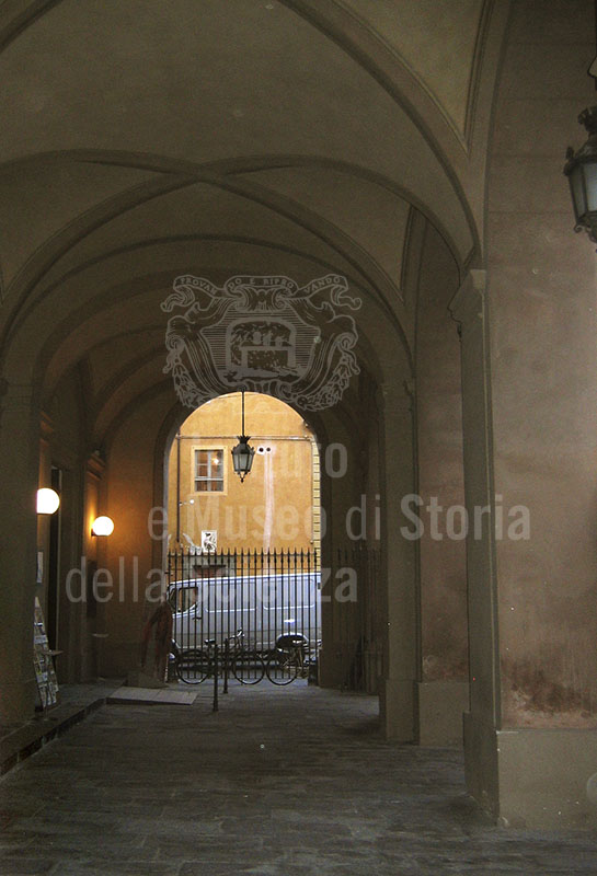 Entrance to the Teatro Verdi in Pisa.