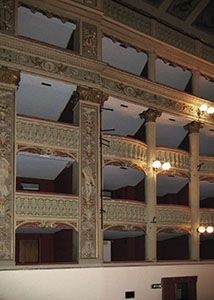 Interior of the Teatro Metastasio, Prato.