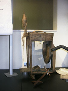 Traditional tools of work, Spinning wheel, Museum of Grapes and Wine, "I Lecci" Wine Culture Centre, Montespertoli.