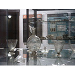 Goblets and a little bottle, Permanent Exhibition, "Glass Production in Gambassi", Gambassi Terme.