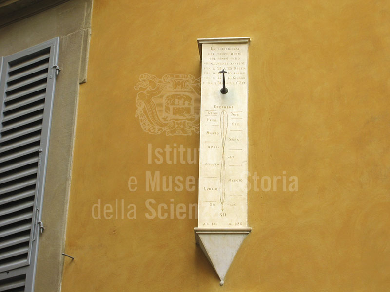 Sundial in the Antique "del Cervo" Pharmacy, Arezzo.
