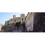 Fourteenth-century keep of Malaspina Castle, Massa.