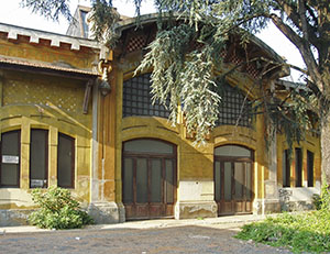 Faade of the entrance building, ex Officine San Giorgio, Pistoia.
