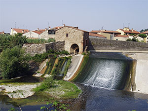Salto detto del "Cavalciotto" sul fiume Bisenzio, Prato.