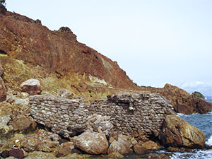 Iron mine of Rialbano near Cala Topinetti between Cavo and Rio Marina.