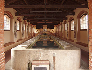 Interior of the Public wash-house at the Canali Spring, Rio nell'Elba.
