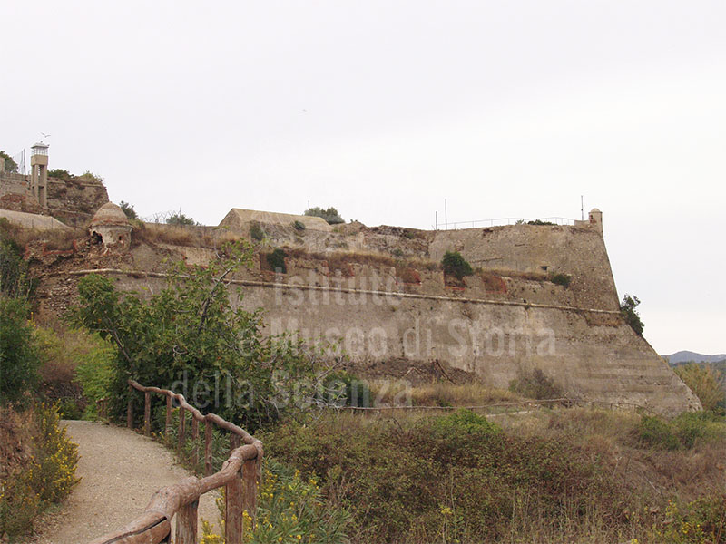 A bastion of the Fortress of San Giacomo di Longone, Porto Azzurro.