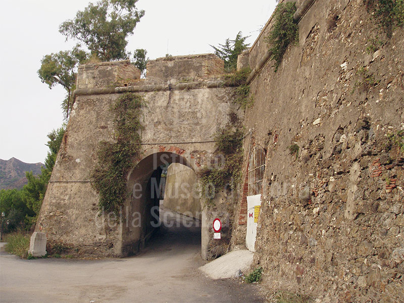 An entrance of the Fortress of San Giacomo di Longone, Porto Azzurro.