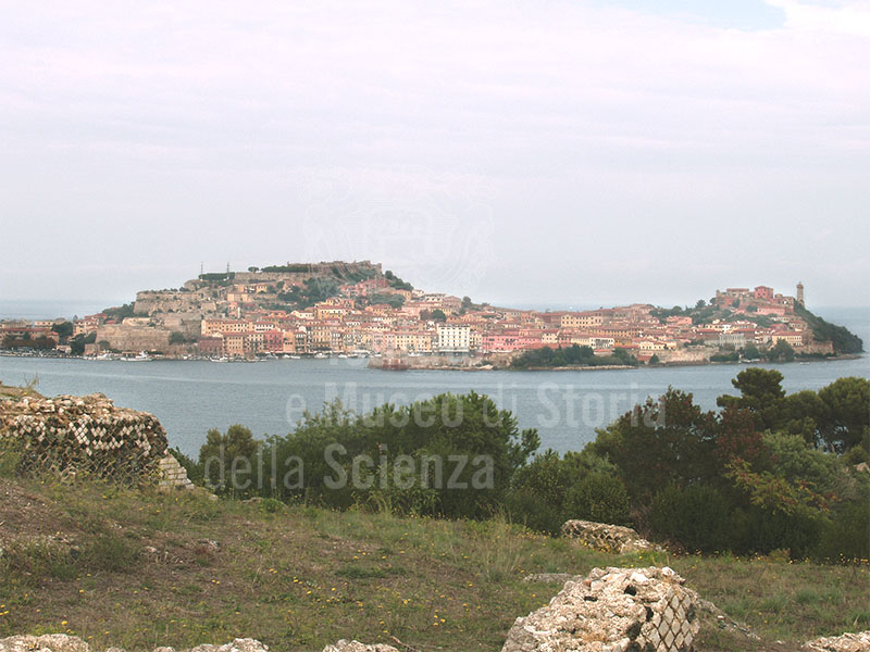 View of Portoferraio from the Roman Villa of the Grottoes.