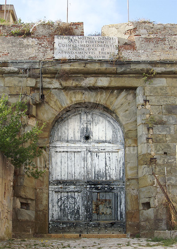 Entrance of Forte Falcone, Portoferraio.