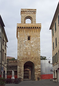 Tower of  the Porta a Terra del Rivellino, Piombino.