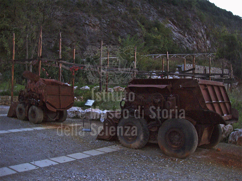 Mine machinery (loading shovels), Natural Mining Park, Gavorrano.