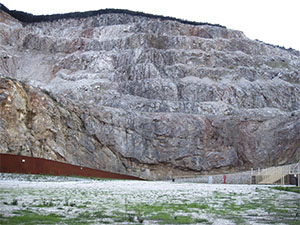 Semicircular quarry, site of the Rock Theatre, Natural Mining Park, Gavorrano.