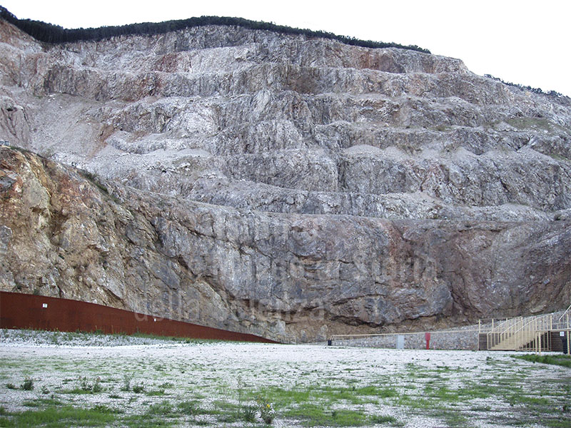 Semicircular quarry, site of the Rock Theatre, Natural Mining Park, Gavorrano.